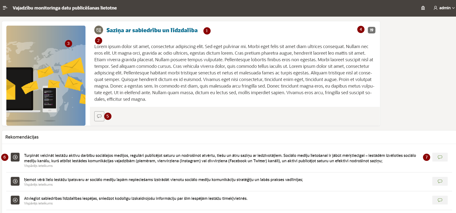 Tematisko grupu iestatījumu izmantošana konkrētās tematiskās grupas attēlošanā.