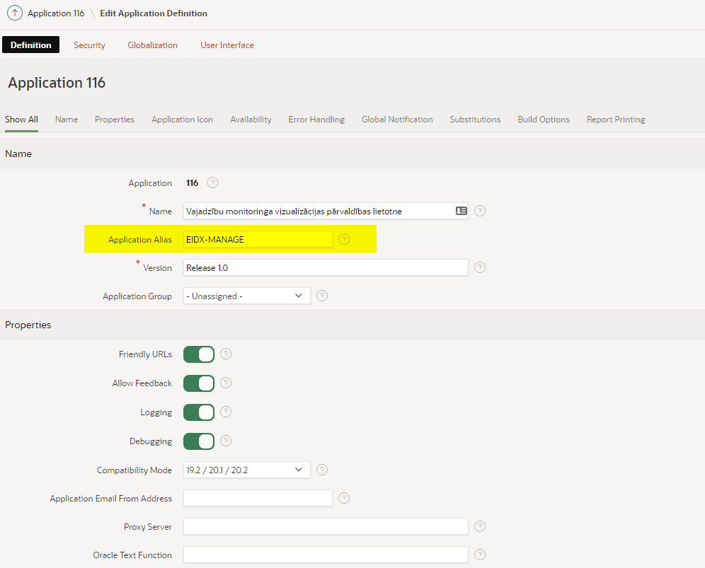 Lietotnes īssaite (alias)